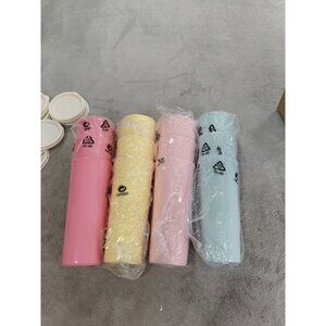 Tupperware New Set of 12 Colorful 16oz Tumblers with lids - 24 Pcs Total!